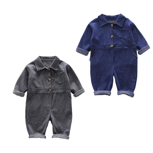 Baby Kid Boys Striped Jumpsuits Wholesale 22122024