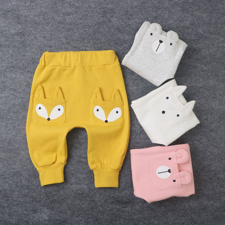 Baby Kid Unisex Animals Cartoon Print Pants Wholesale 22121606