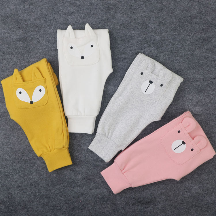 Baby Kid Unisex Animals Cartoon Print Pants Wholesale 22121606