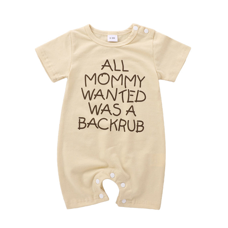 Baby Unisex Letters Rompers Wholesale 221216109