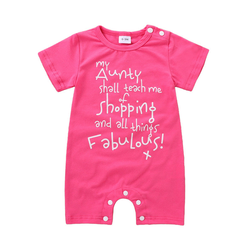 Baby Unisex Letters Rompers Wholesale 221216109