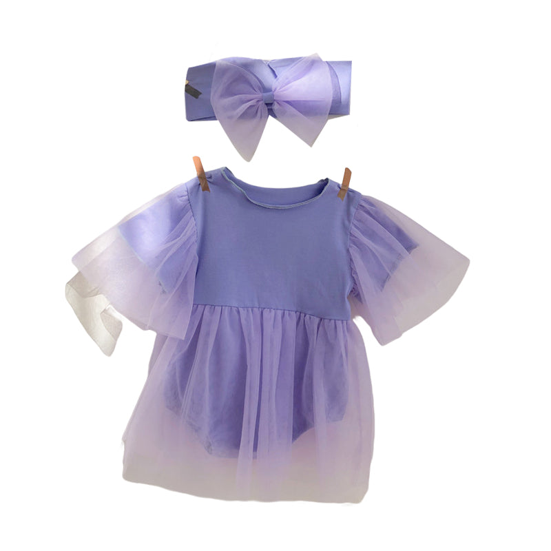 Baby Girls Bow Lace Rompers Wholesale 221216113