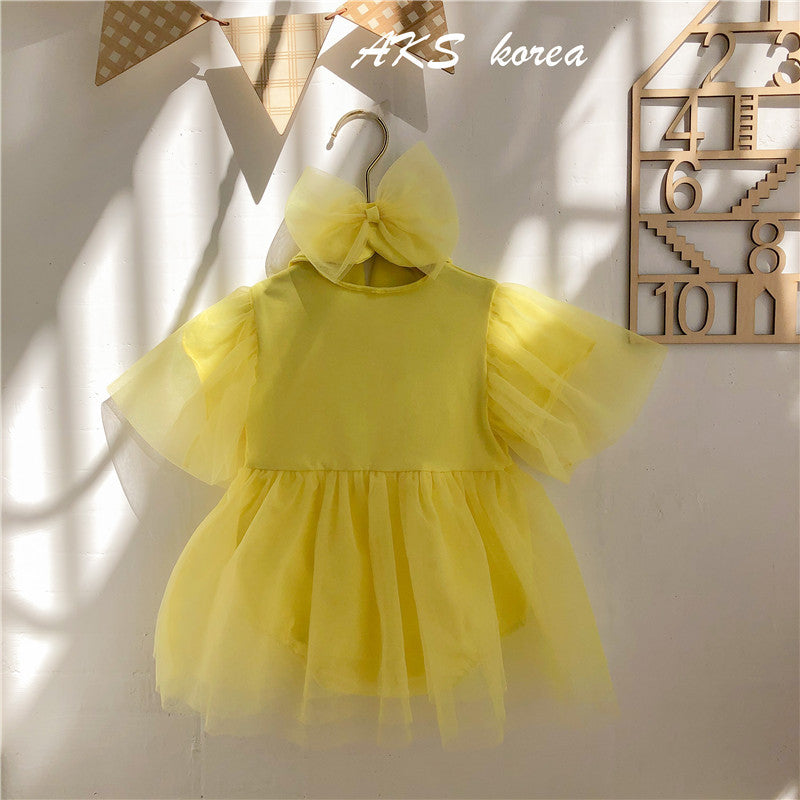 Baby Girls Bow Lace Rompers Wholesale 221216113