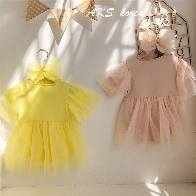 Baby Girls Bow Lace Rompers Wholesale 221216113