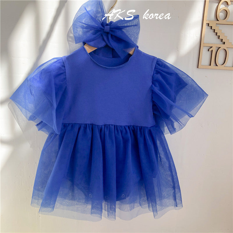 Baby Girls Bow Lace Rompers Wholesale 221216113