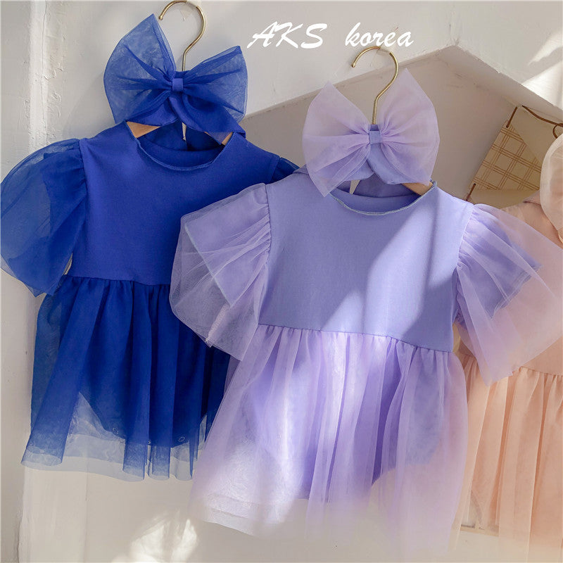 Baby Girls Bow Lace Rompers Wholesale 221216113