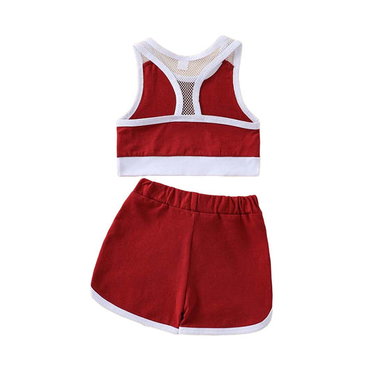 2 Pieces Set Baby Kid Unisex Color-blocking Tank Tops And Shorts Wholesale 221216139