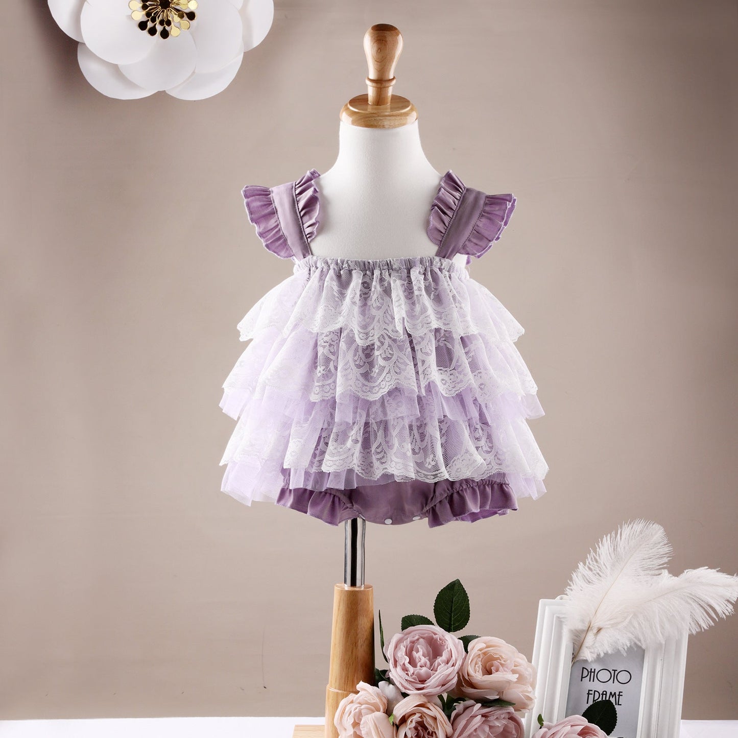 Baby Girls Lace Rompers Wholesale 221216150