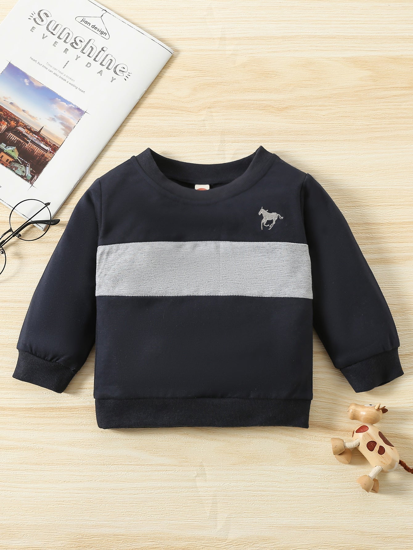 Baby Boys Animals Embroidered Hoodies Swearshirts Wholesale 221216168