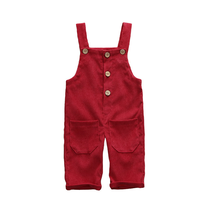 Baby Kid Girls Solid Color Jumpsuits Wholesale 221216177