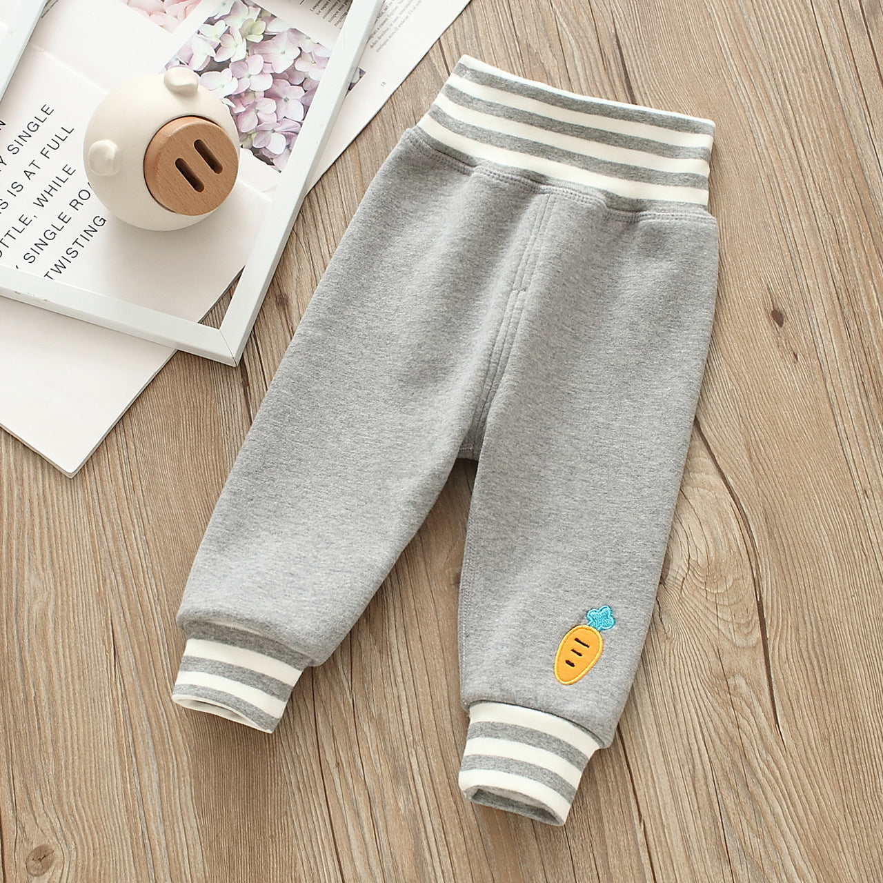 Baby Girls Cartoon Embroidered Pants Wholesale 221216184