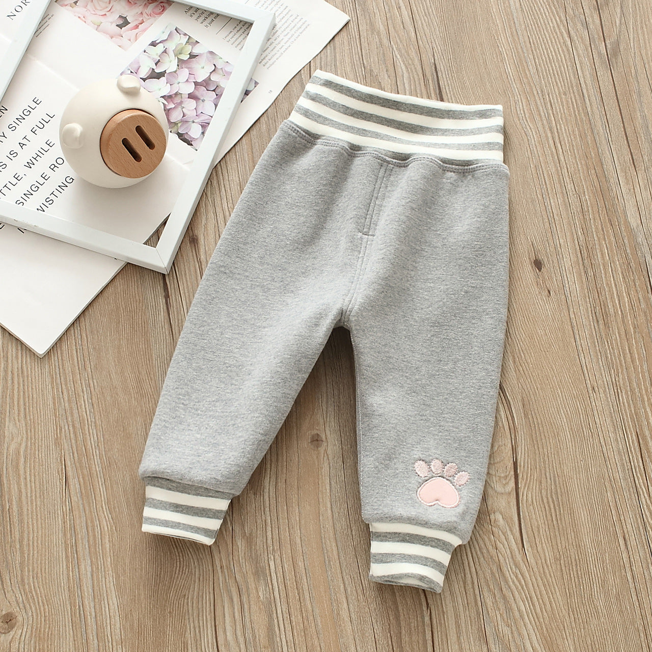 Baby Girls Cartoon Embroidered Pants Wholesale 221216184