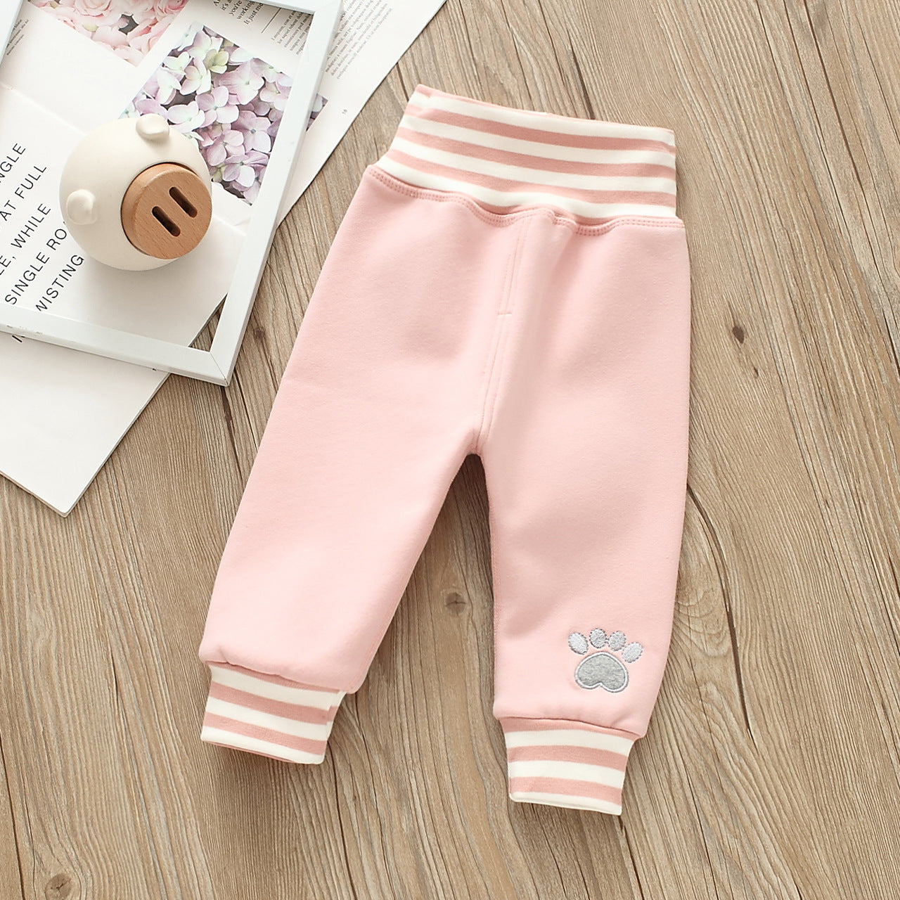 Baby Girls Cartoon Embroidered Pants Wholesale 221216184