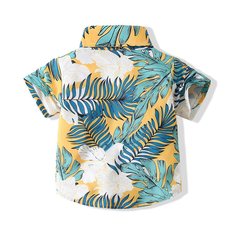 Baby Kid Girls Plant Print Shirts Wholesale 221216244