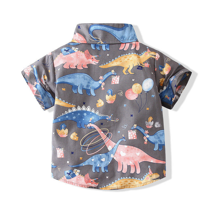 Baby Kid Girls Animals Cartoon Print Shirts Wholesale 221216251