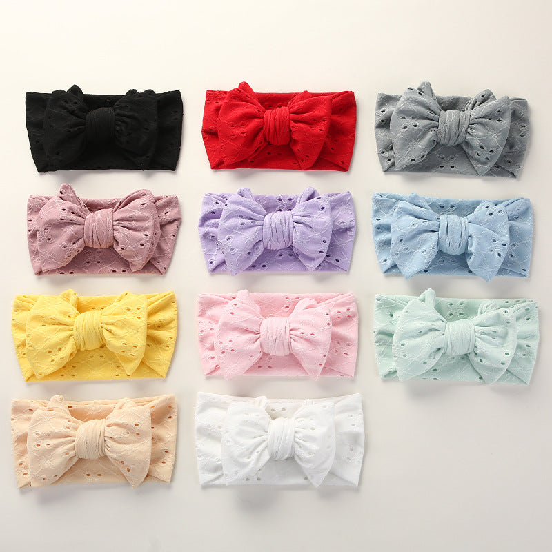 Girls Bow Embroidered Accessories Headwear Wholesale 221216284