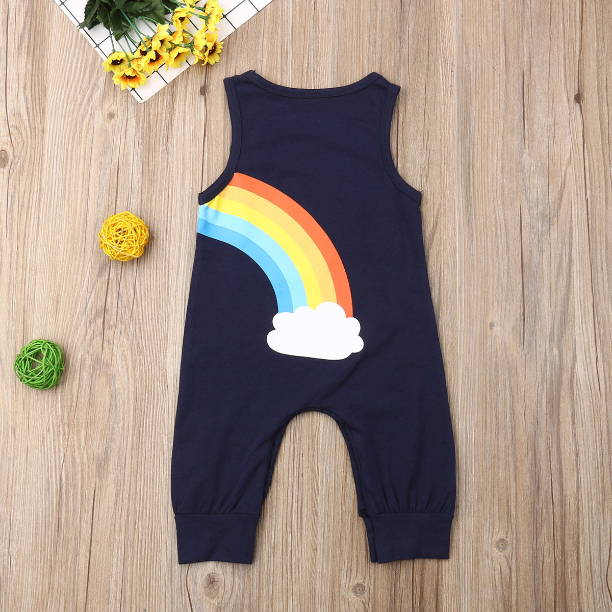 Baby Unisex Rainbow Jumpsuits Wholesale 22121629