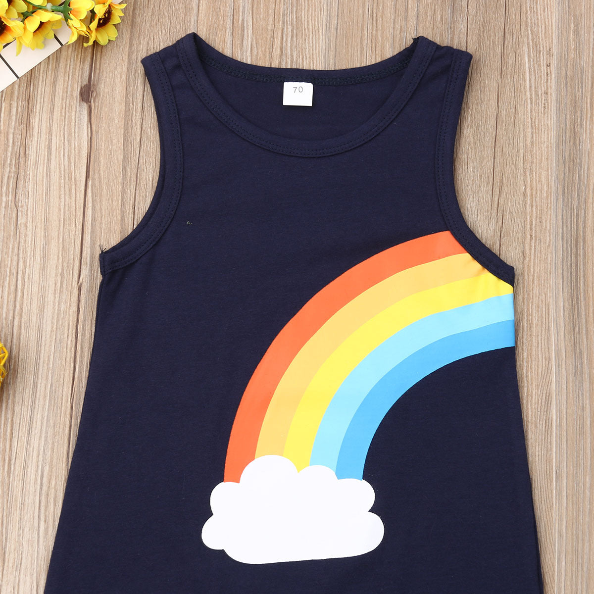 Baby Unisex Rainbow Jumpsuits Wholesale 22121629