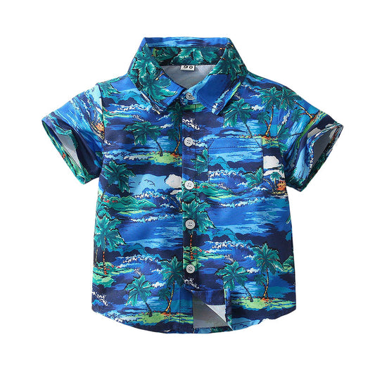 Baby Kid Boys Print Shirts Wholesale 221216302