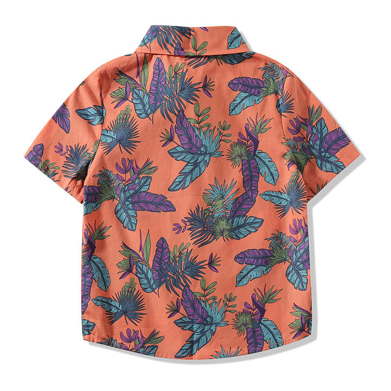 Baby Kid Boys Tropical print Shirts Wholesale 221216312