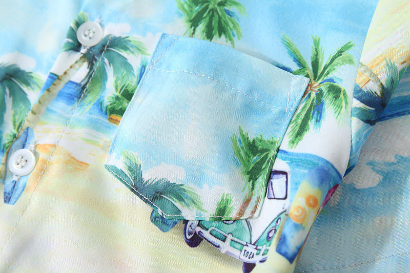 Baby Kid Boys Tropical print Shirts Wholesale 221216343