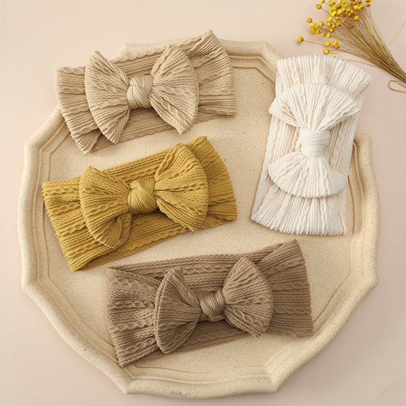 Girls Solid Color Bow Accessories Headwear Wholesale 221216350