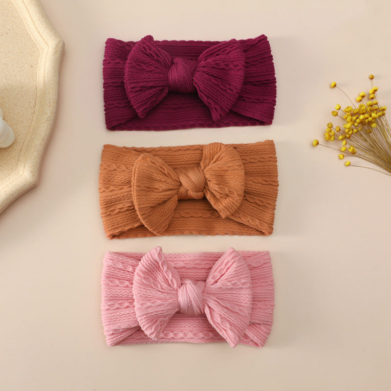 Girls Solid Color Bow Accessories Headwear Wholesale 221216350