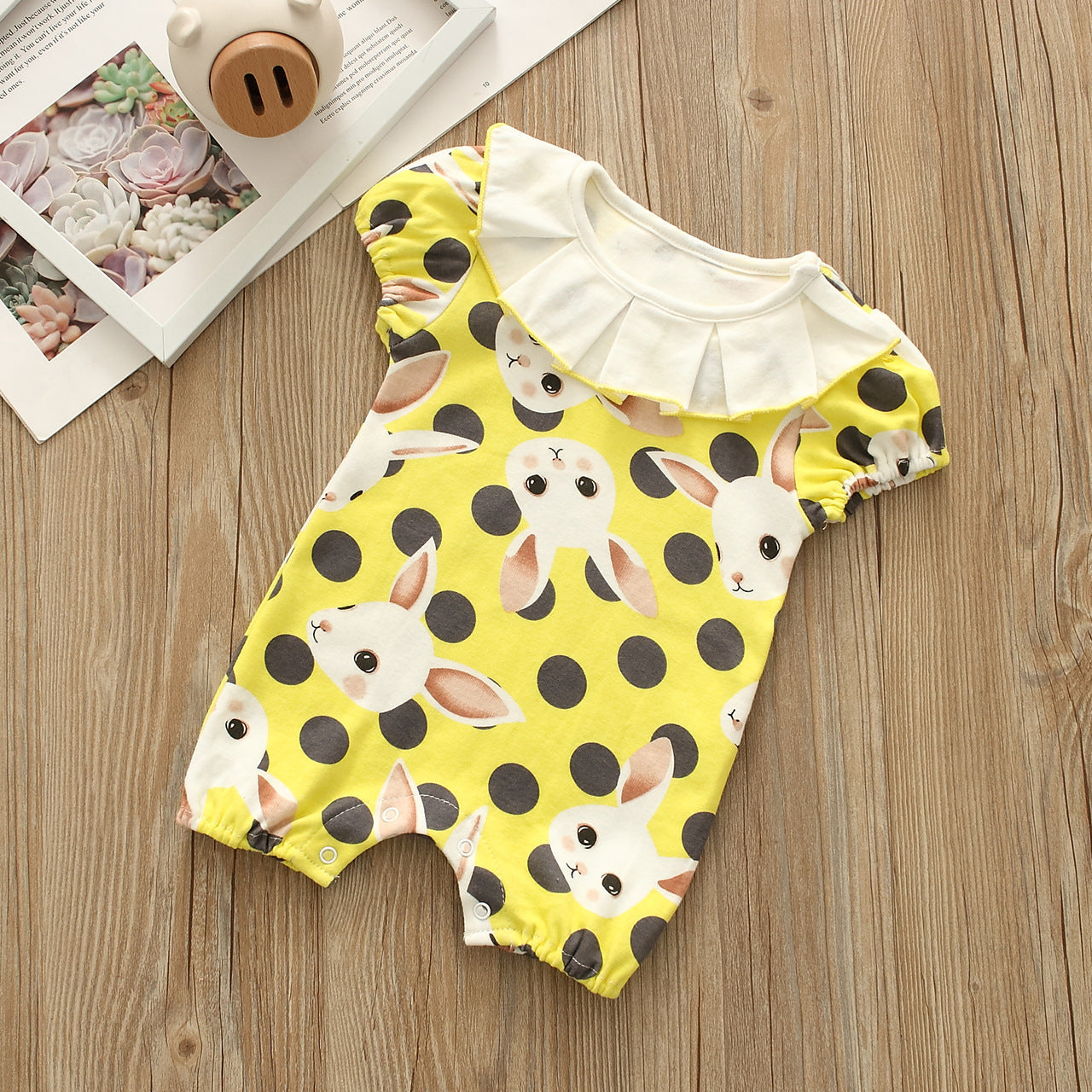 Baby Girls Polka dots Animals Print Jumpsuits Wholesale 221216352