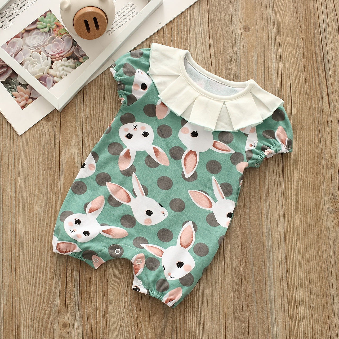 Baby Girls Polka dots Animals Print Jumpsuits Wholesale 221216352