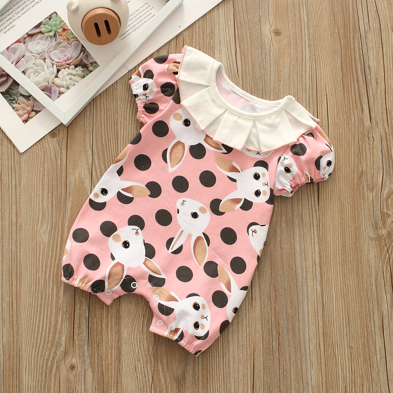 Baby Girls Polka dots Animals Print Jumpsuits Wholesale 221216352