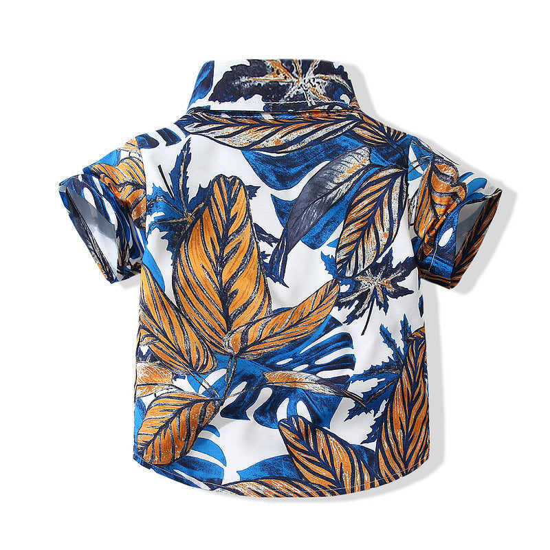 Baby Kid Boys Tropical print Shirts Wholesale 221216356