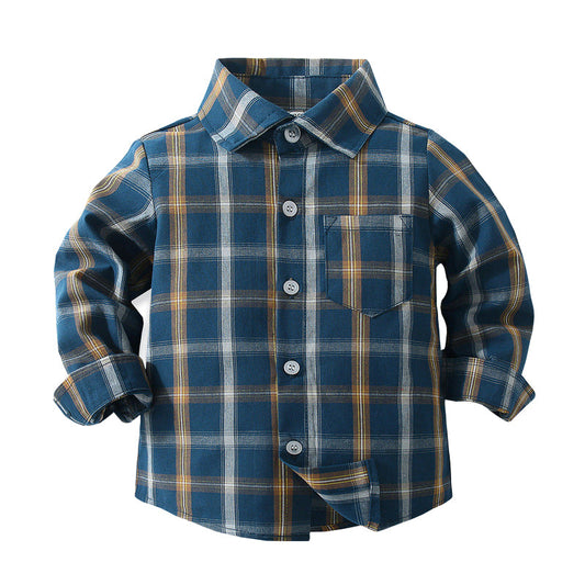 Baby Kid Boys Checked Shirts Wholesale 221216372