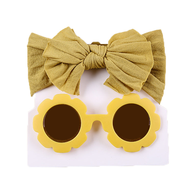 Girls Solid Color Bow Beach Accessories Glasses Wholesale 221216374