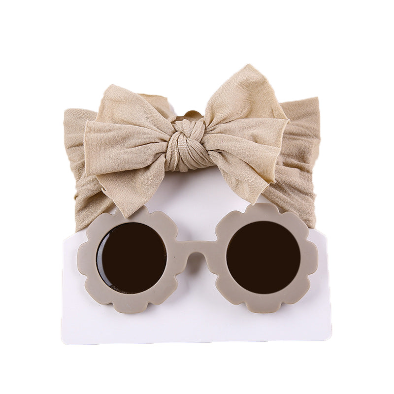 Girls Solid Color Bow Beach Accessories Glasses Wholesale 221216374