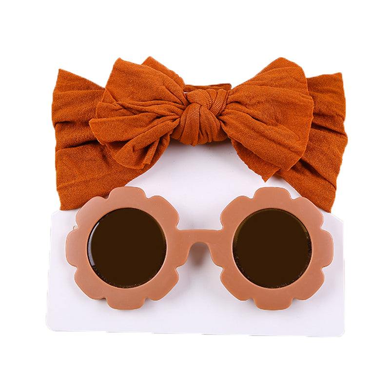 Girls Solid Color Bow Beach Accessories Glasses Wholesale 221216374