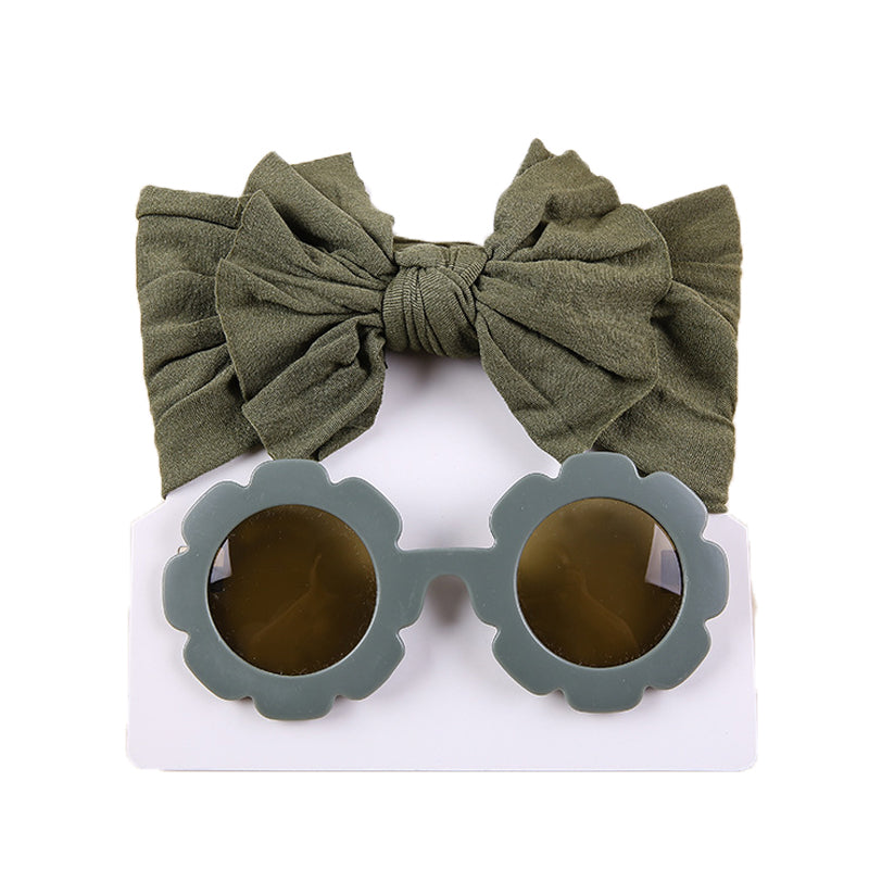 Girls Solid Color Bow Beach Accessories Glasses Wholesale 221216374