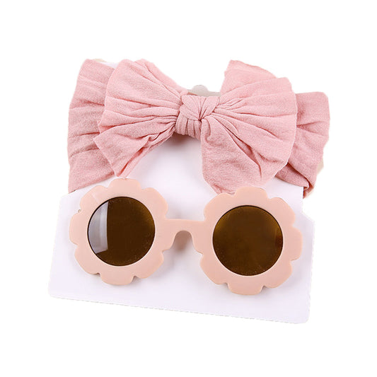 Girls Solid Color Bow Beach Accessories Glasses Wholesale 221216374