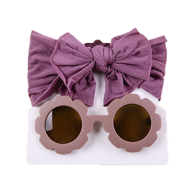 Girls Solid Color Bow Beach Accessories Glasses Wholesale 221216374