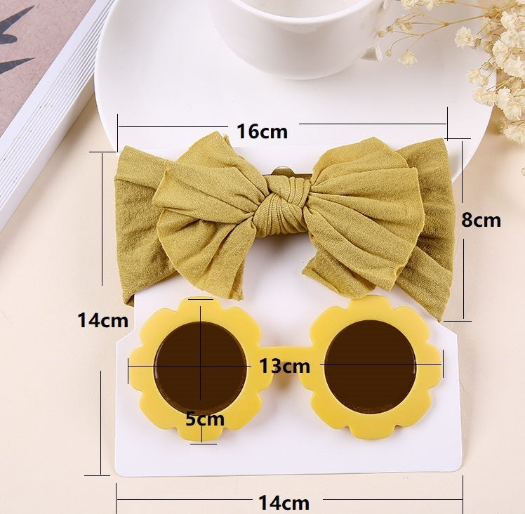 Girls Solid Color Bow Beach Accessories Glasses Wholesale 221216374