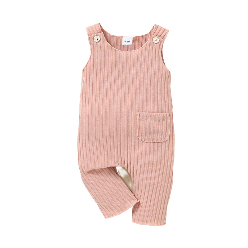 Baby Unisex Solid Color Jumpsuits Wholesale 221216384