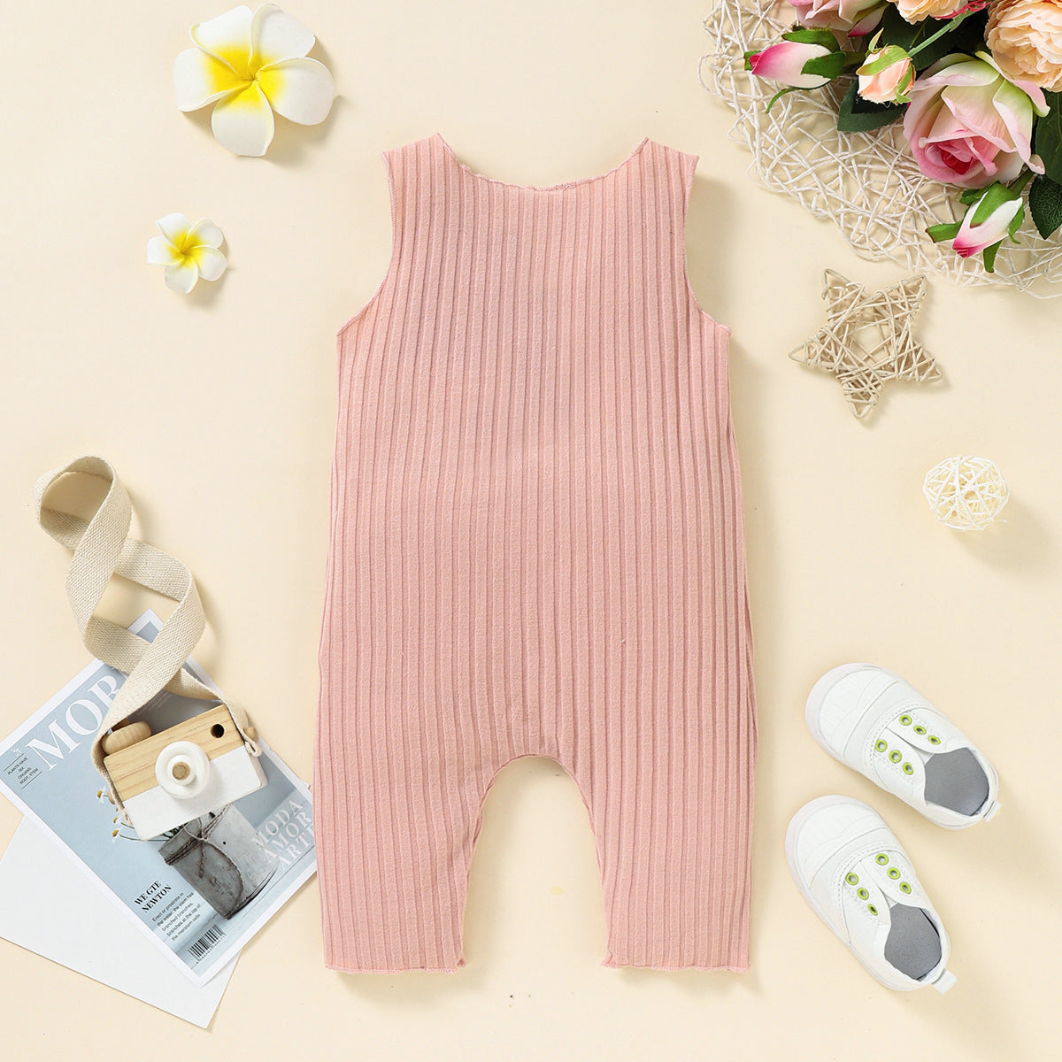 Baby Unisex Solid Color Jumpsuits Wholesale 221216384