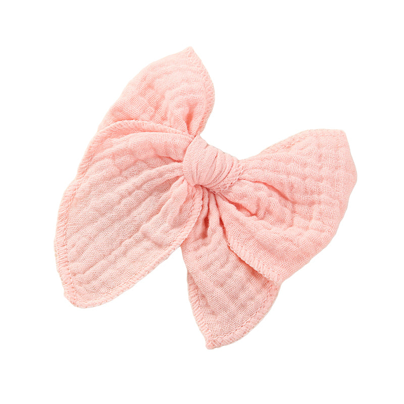 Girls Solid Color Bow Accessories Headwear Wholesale 221216403