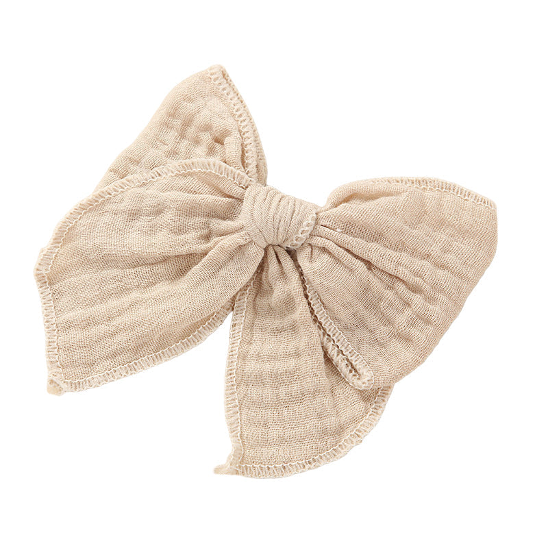 Girls Solid Color Bow Accessories Headwear Wholesale 221216403