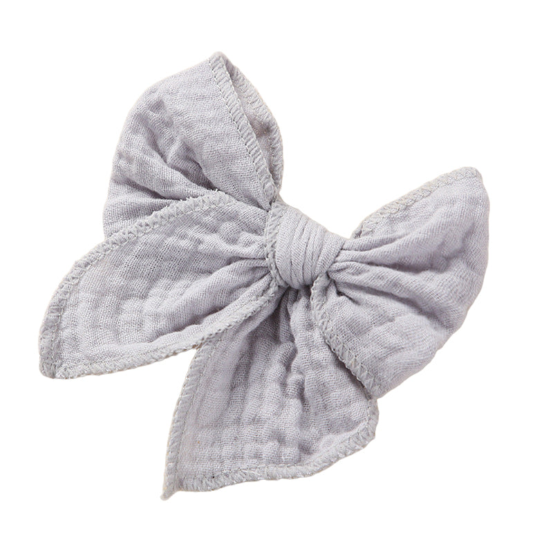 Girls Solid Color Bow Accessories Headwear Wholesale 221216403