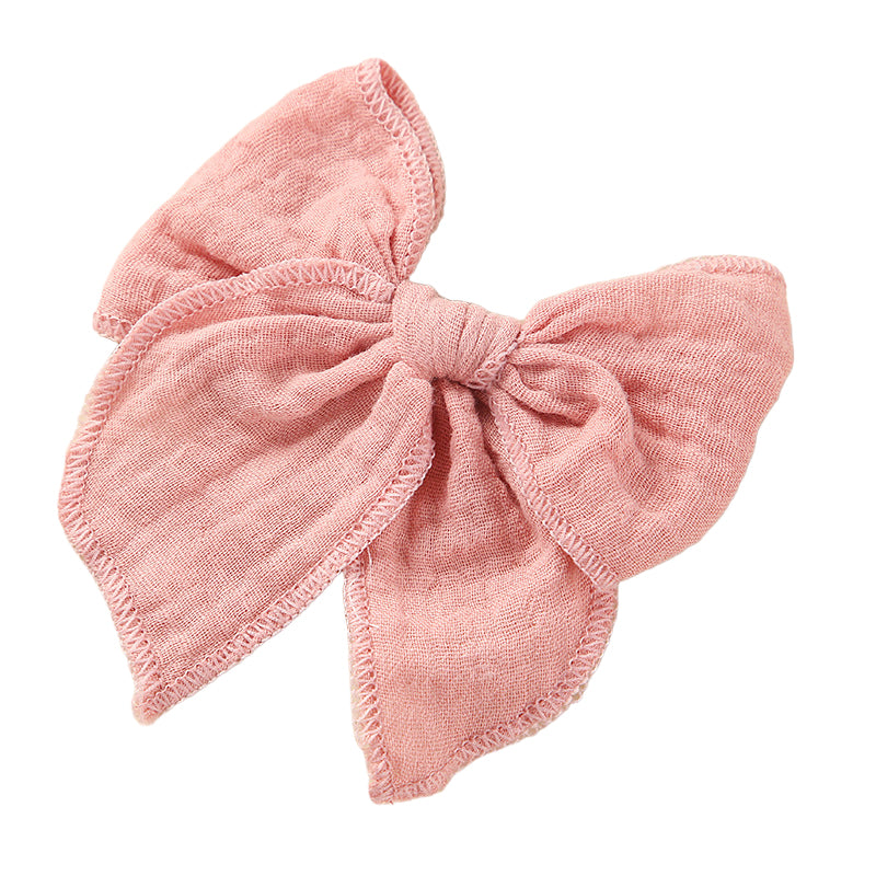 Girls Solid Color Bow Accessories Headwear Wholesale 221216403