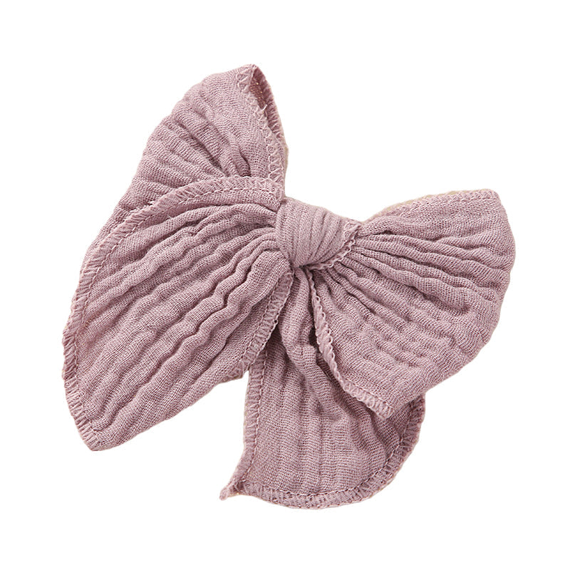 Girls Solid Color Bow Accessories Headwear Wholesale 221216403