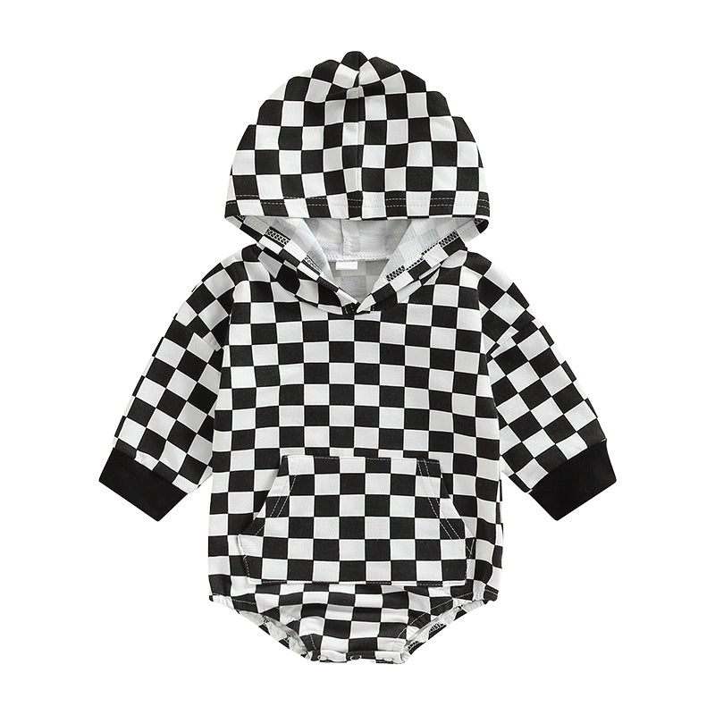 Baby Kid Unisex Checked Rompers Wholesale 221216423