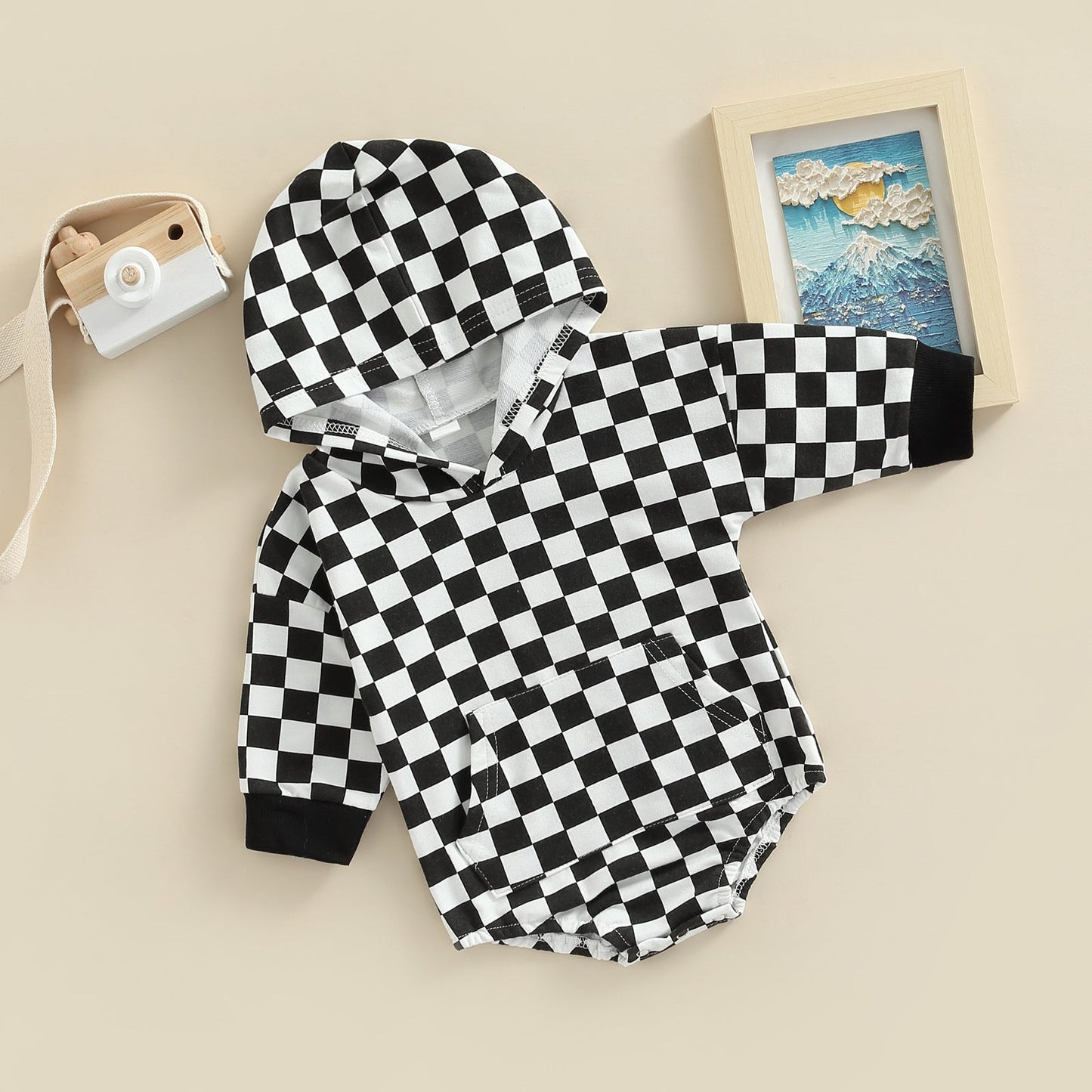 Baby Kid Unisex Checked Rompers Wholesale 221216423