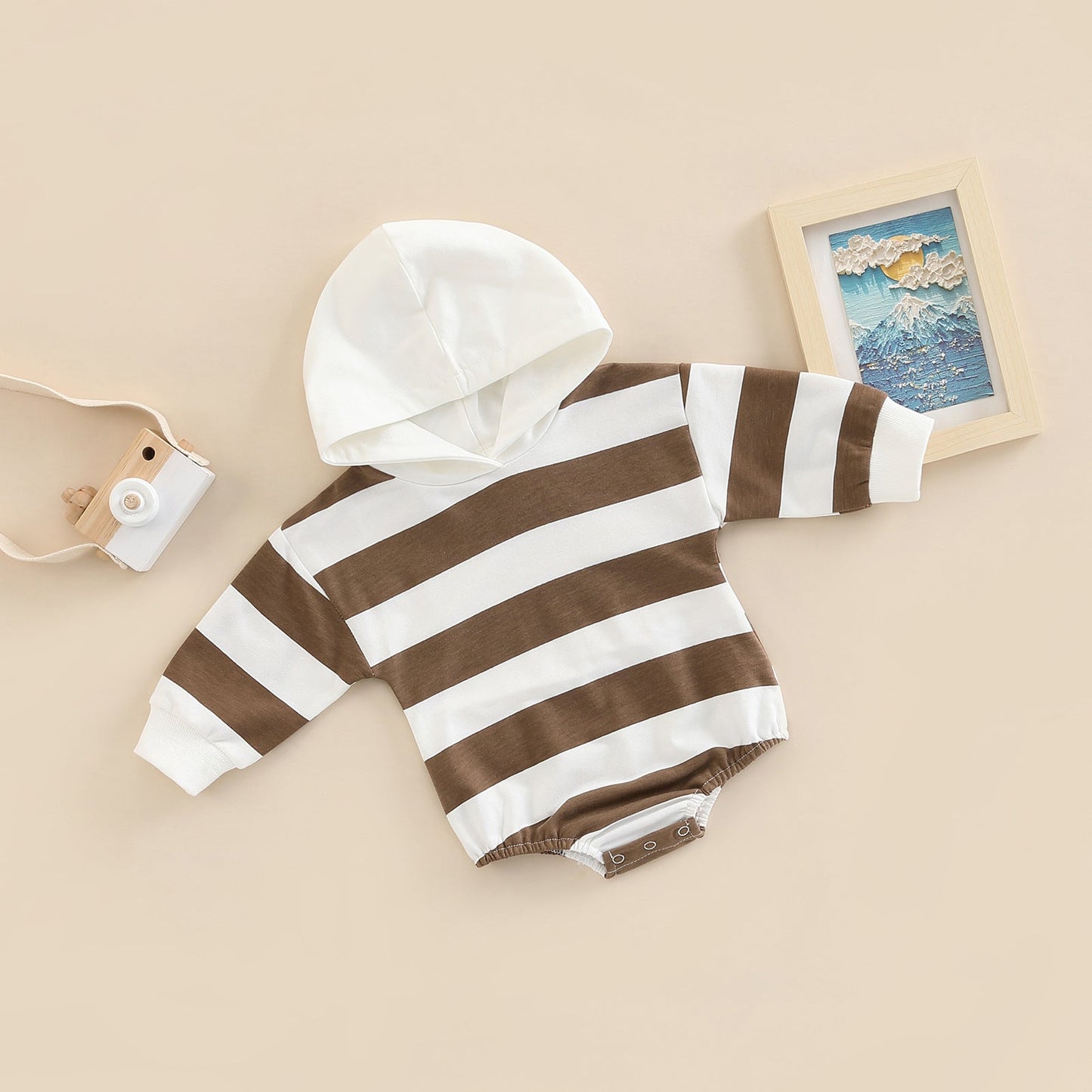 Baby Girls Striped Rompers Wholesale 221216425