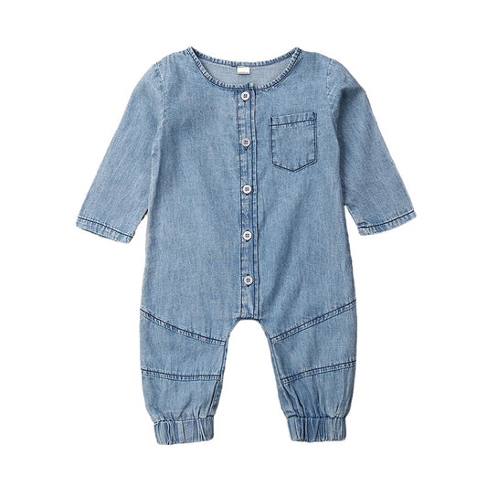 Baby Unisex Solid Color Jumpsuits Wholesale 22121646